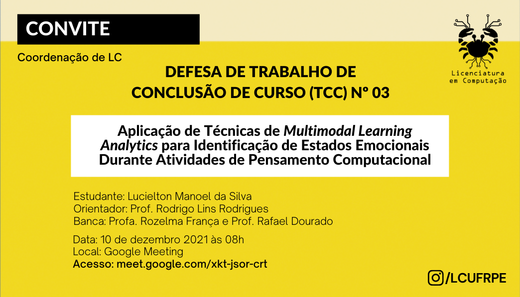 Defesa de Trabalho de Conclusão de Curso Nº 3 Defesa de Trabalho de Conclusão de Curso Nº 3